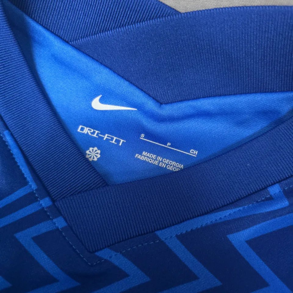 CHELSEA FC HOME SHIRT BY NIKE – DRI-FIT, BLUE WITH THREE SPONSOR, SIZE S