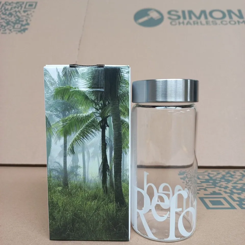 BOXED REFORMED GLASS BOTTLE
