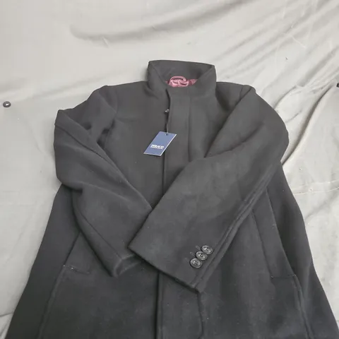 FERAUD JEANS TED BLACK COAT, UK SIZE S 