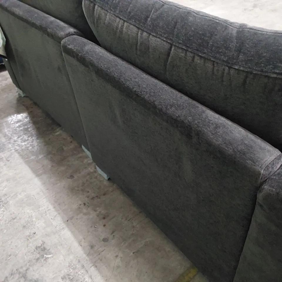 QUALITY BRITISH DESIGNER LOUNGE Co. 2.5 SEATER SIFA CHARCOAL FABRIC 