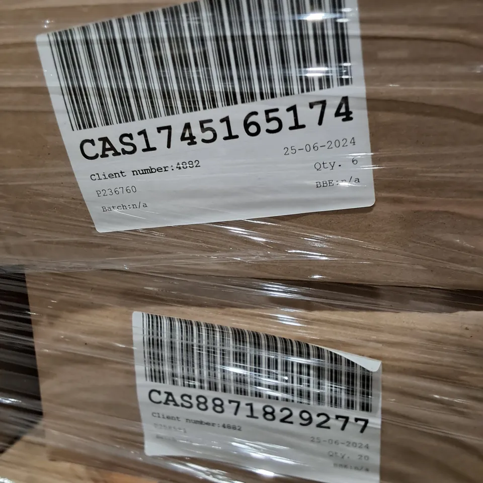 PALLET CONTAINING APPROXIMATELY 40 ASSORTED BOXES OF CLOTHING IN VARIOUS SIZES