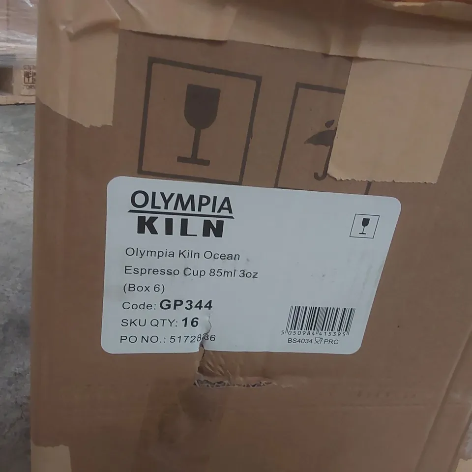 BOX CONTAINING APPROXIMATELY 90x BRAND NEW OLYMPIA KILN 85ML ESPRESSO CUPS