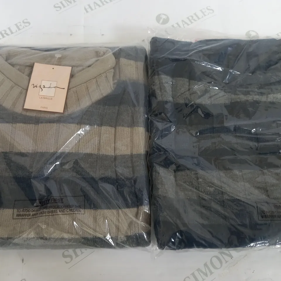 BOX OF APPROX 45 ASSORTED JUMPERS IN VARIOUS SIZES TO INCLUDE - LA MAILLE & UNBRANDED JUMPERS