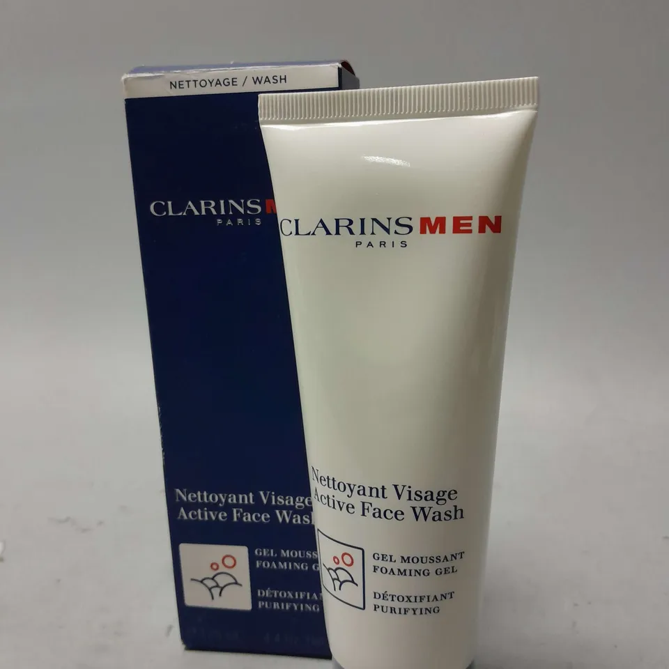 BOXED CLARINS MEN MEN NETTOYANT VISAGE ACTIVE FACE WASH