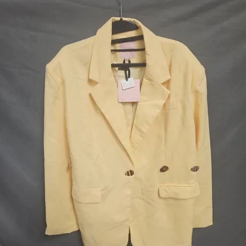 LOVE LAURA WOMEN'S BLAZER - YELLOW UK12