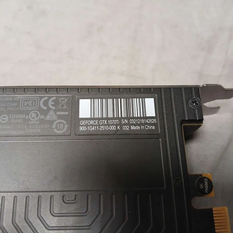 NVIDIA GEFORCE GTX 1070 TI GRAPHICS CARD – PCIE X16, USED