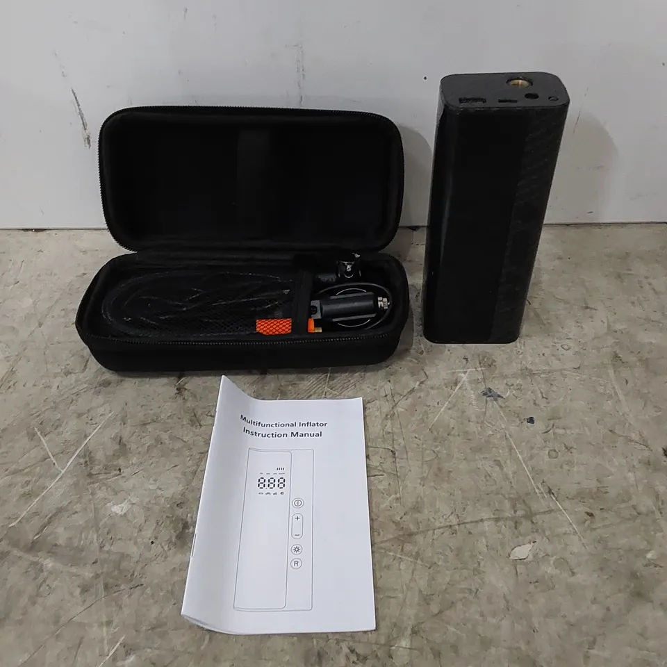 MULTIFUNCTIONAL TIRE INFLATOR WITH CASE - MODEL: NA0101