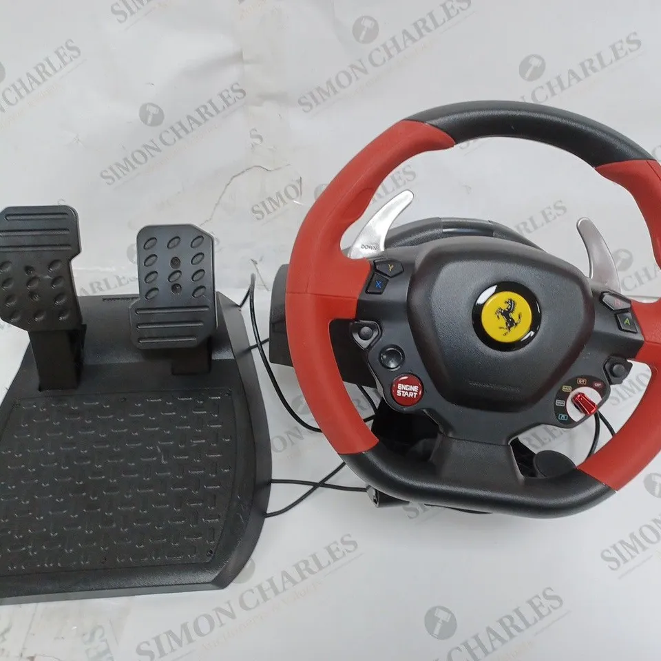 UNBOXED THRUSTMASTER FERRARI 458 SPIDER RACING WHEEL