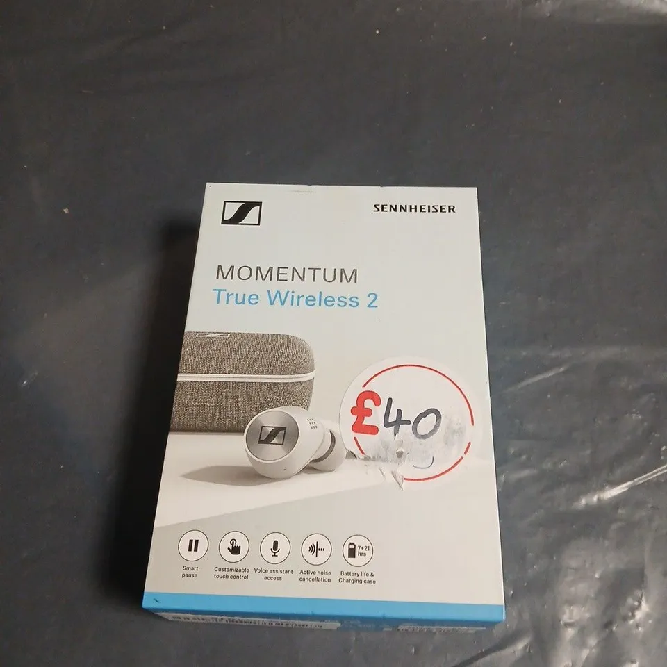 SENNHEISER MOMENTUM TRUE WIRELESS 2 EARPHONES WITH CHARGING CASE – BOXED