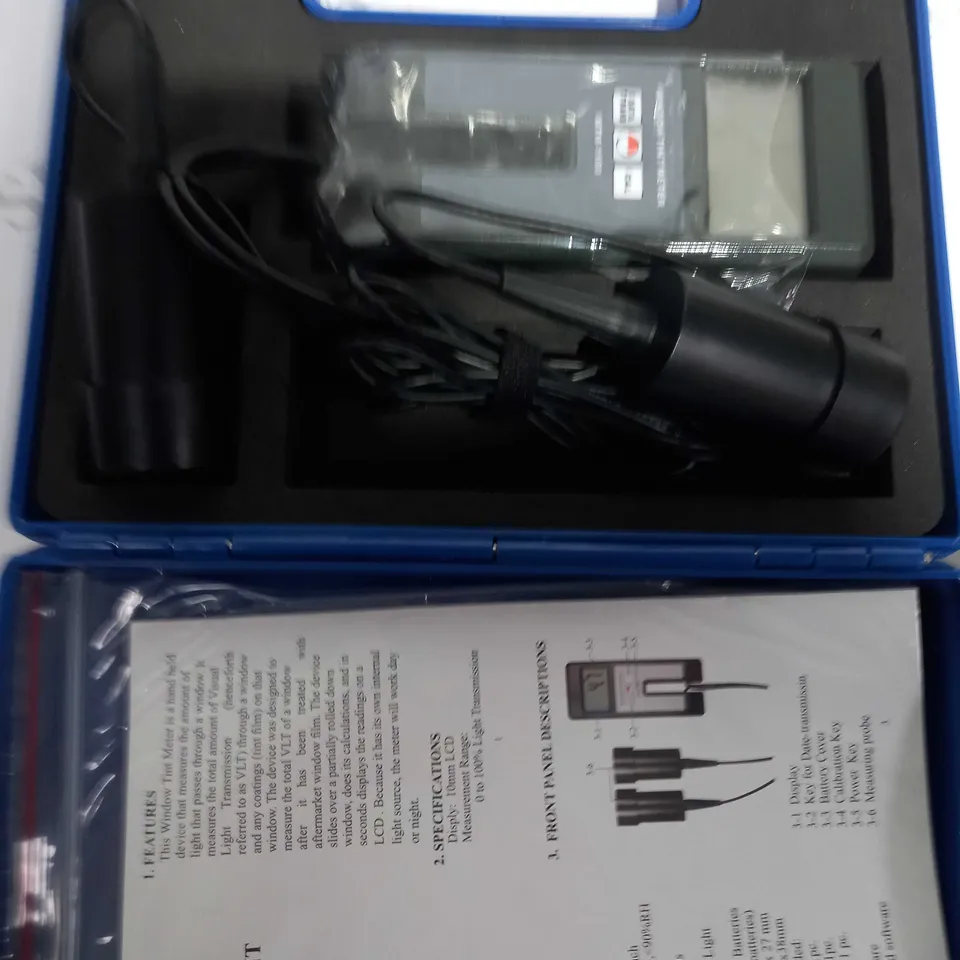 BOXED WINDOW TINT METER WTM-1100