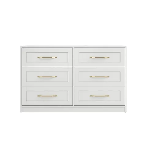 BOXED AUSTEN WHITE DRAWER CHEST