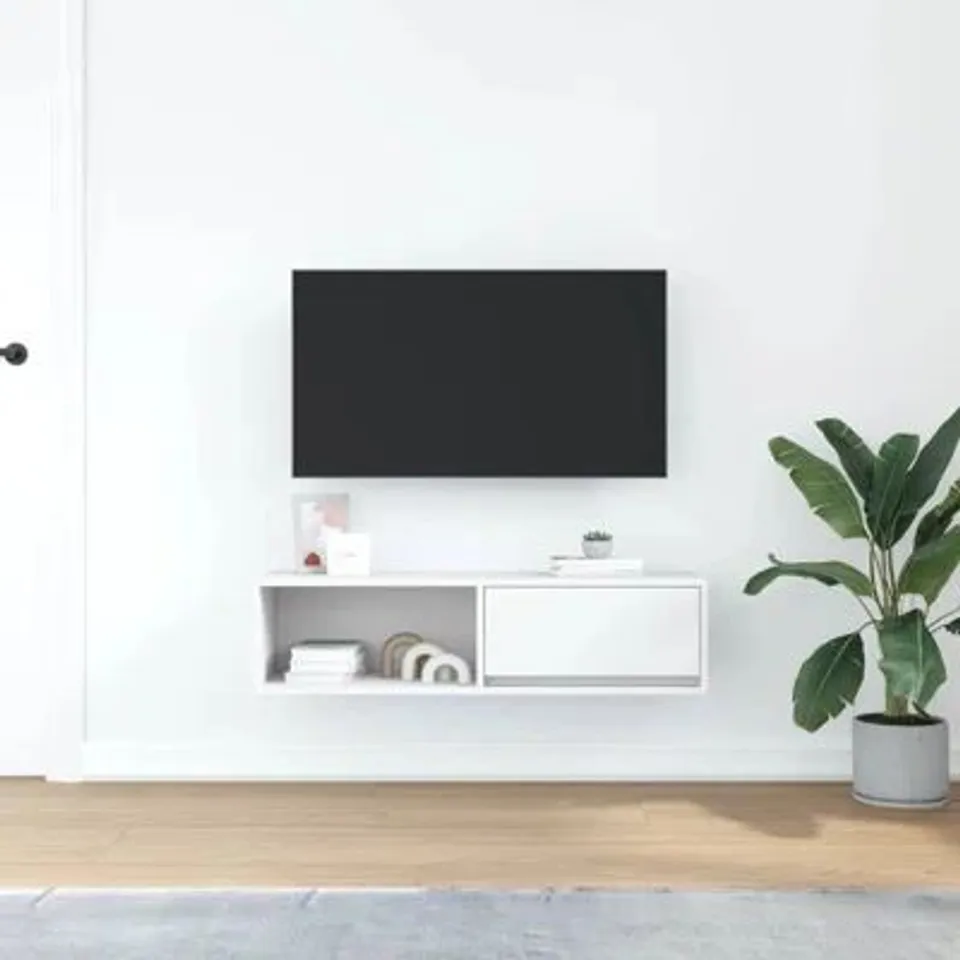 BOXED TV CABINET 80 x 31 x 25.5cm ENGINEERED WOOD (1 BOX)