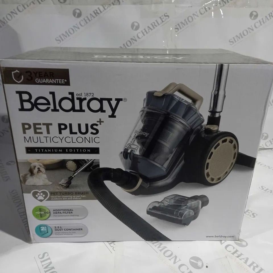 BOXED BELDRAY PET PLUS TITANIUM EDITION HOOVER 