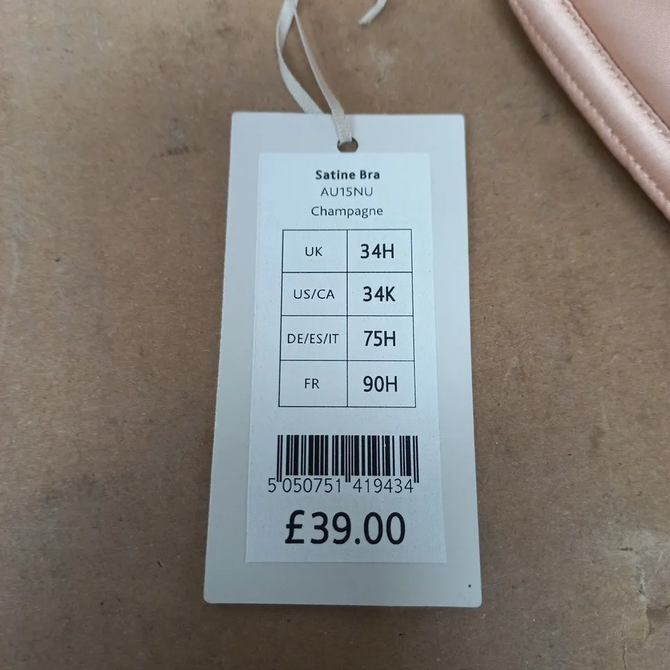 BRAVISSIMO SATINE BRA – CHAMPAGNE PINK, UK 34H