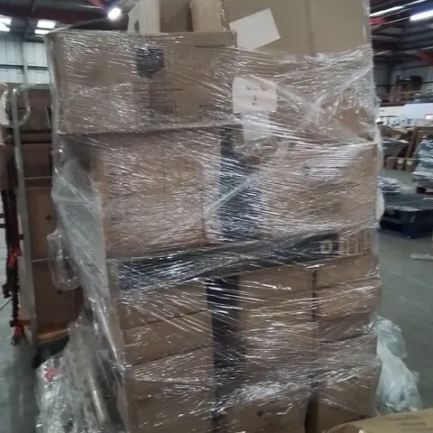 PALLET OF ASSORTED HOUSEHOLD GOODS AND PRODUCTS TO INCLUDE;FITNESS STEPPERS,WATERPROOF OUTDOOR EXTENTION ELECTRIC BOX COVER,SUN LOUNGERS,EXERCISE BALL