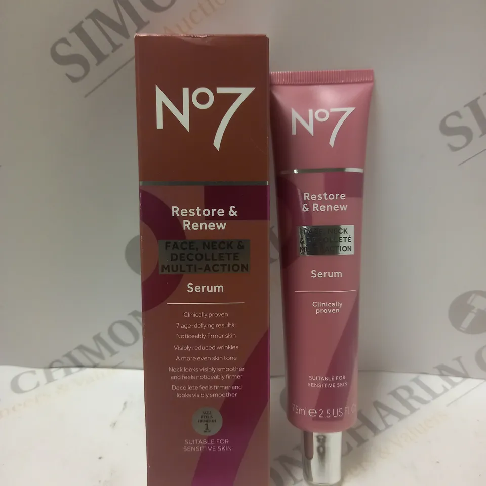 NO7 RESTORE AND RENEW SERUM CREAM - 75ML