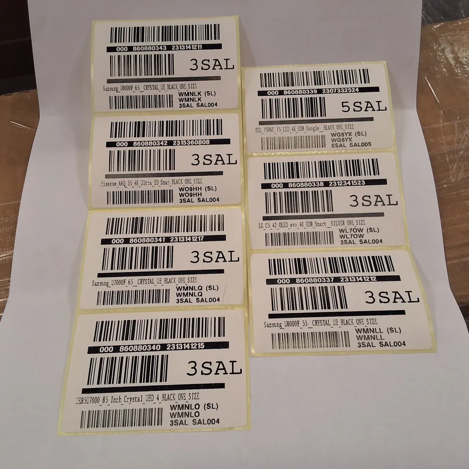 PALLET CONTAINING 7 ASSORTED DAMAGE TVS