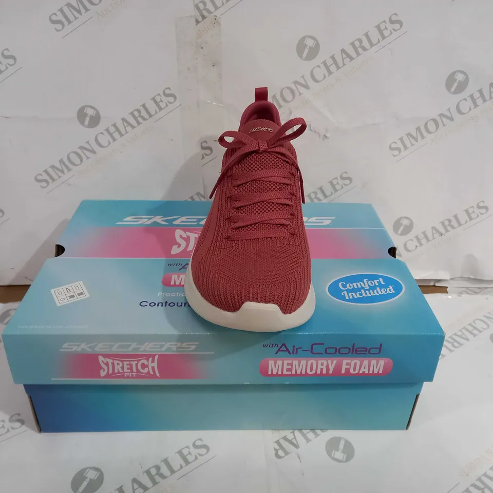 BOXED PAIR OF SKECHERS STRETCH FIT ULTRA FLEX 3.0 SHOES RUST UK SIZE 6