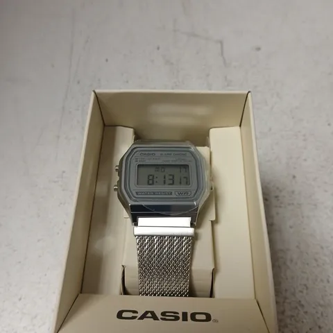 CASIO DIGITAL ALARM CHRONO WATCH WITH MESH BRACELET – BOXED