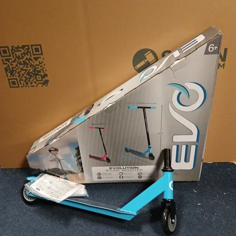 EVOLUTION STUNT SCOOTER IN BLUE/BLACK