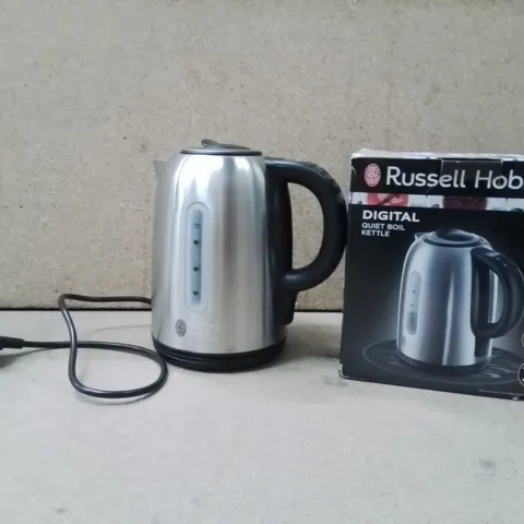 BOXED RUSSELL HOBBS DIGITAL QUIET BOIL KETTLE 