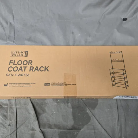 BOXED LIVING AND HOME FLOOR COAT RACK