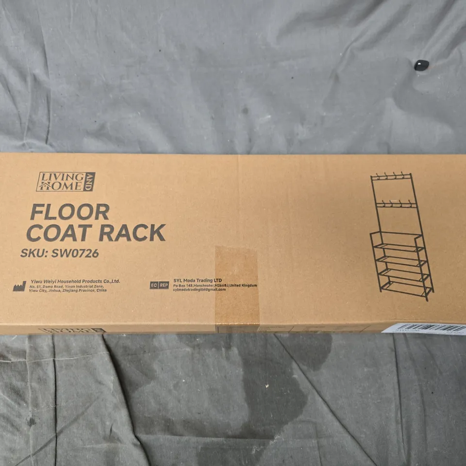 BOXED LIVING AND HOME FLOOR COAT RACK