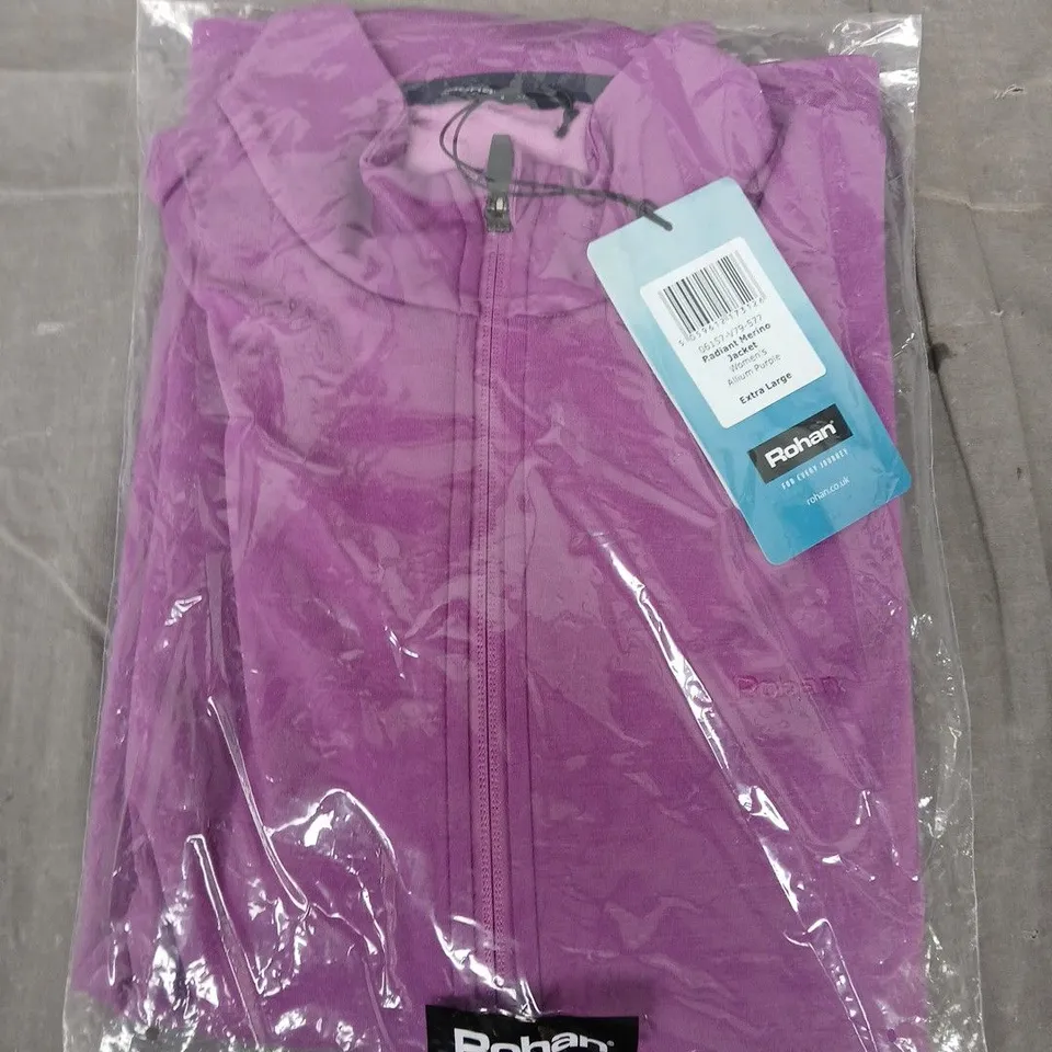 BAGGED ROHAN RADIANT MERINO JACKET IN ALLIUM PURPLE - XL