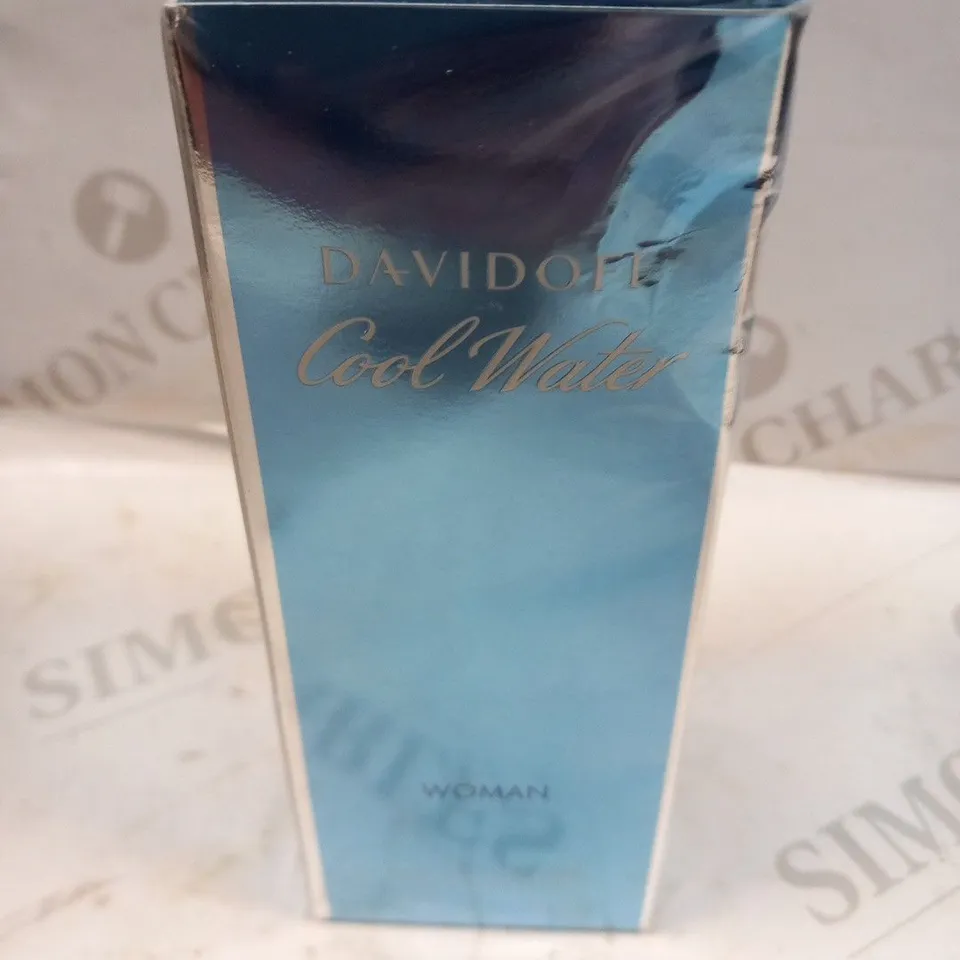 BOXED AND SEALED DAVIDOFF COOL WATER WOMAN EAU DE TOILETTE 100ML