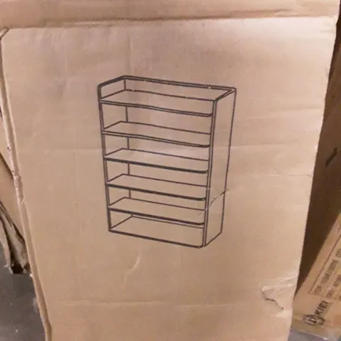 BOXED LIVING AND HOME SHOE CABINET - WARM WHITE