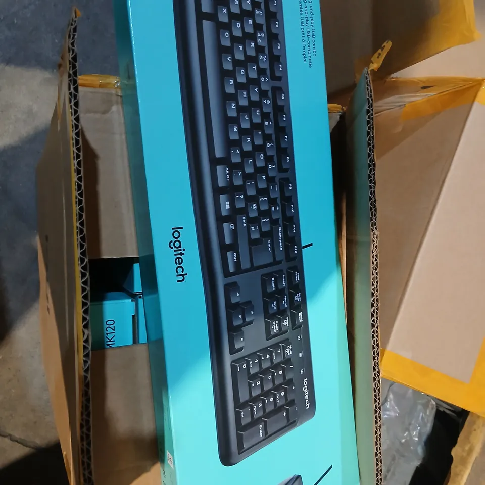 TEN LOGITECH MK120 KEYBOARD AND MOUSE COMBO
