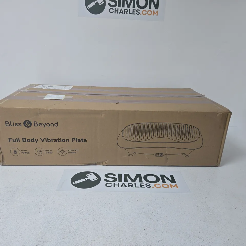 BLISS & BEYOND FULL BODY VIBRATION PLATE – BOXED