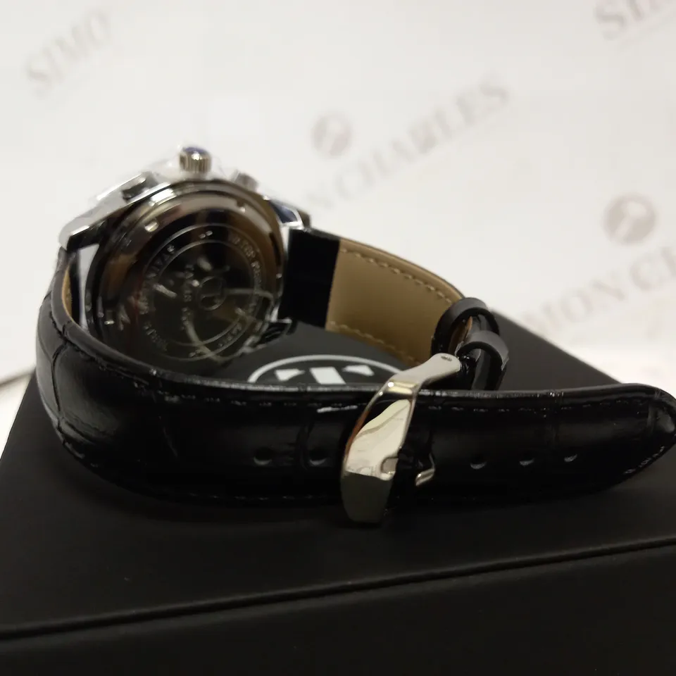 TALIS CO TRIPLE DIAL LEATHER STRAP WATCH RRP £550