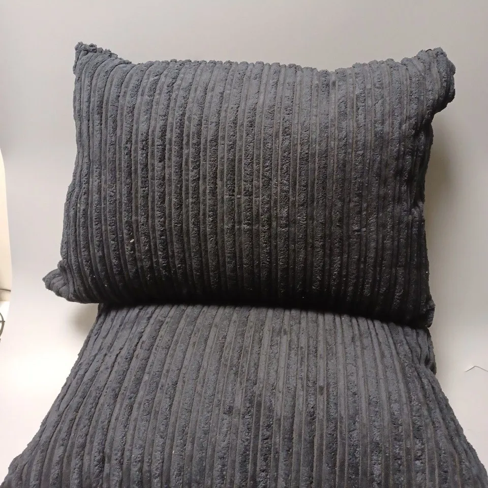 SET OF 2 UNBRANDED HEAVY WEIGHTED PILLOWS NAVY