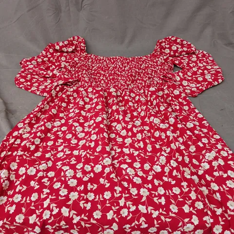 WOMENS OFF THE SHOULDER FLORAL OCCASSIONAL DRESS - SIZE UNSPECIFIED
