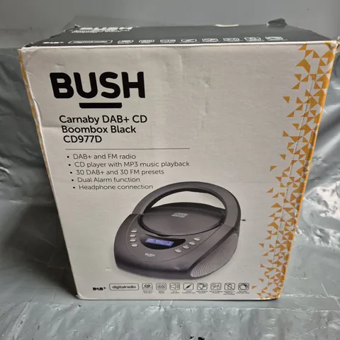 BOXED BUSH CARNABY DAB+ CD BOOMBOX BLACK CD977D