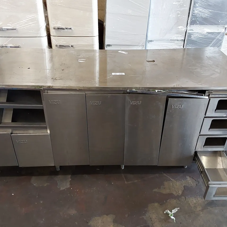 VIZU STAINLESS STEEL COMMERCIAL KITCHEN PREP STATION 