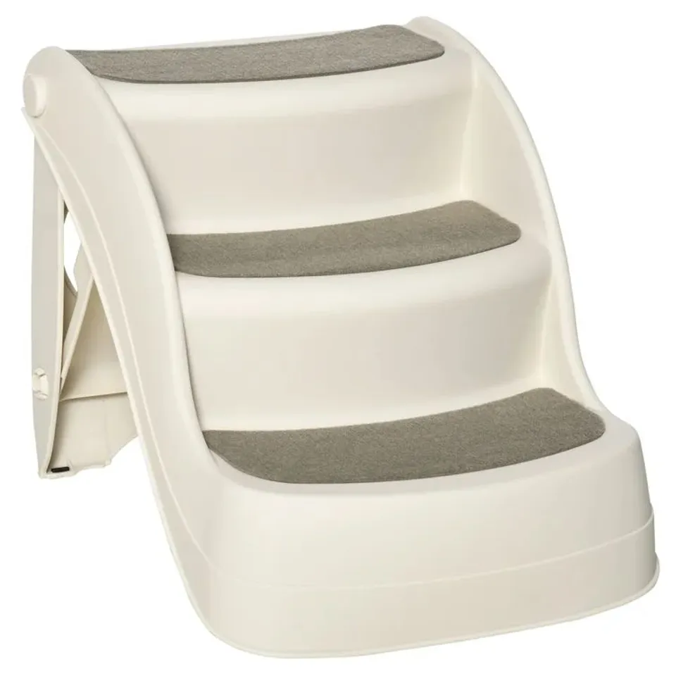 PAWHUT PET STAIRS IN WHITE