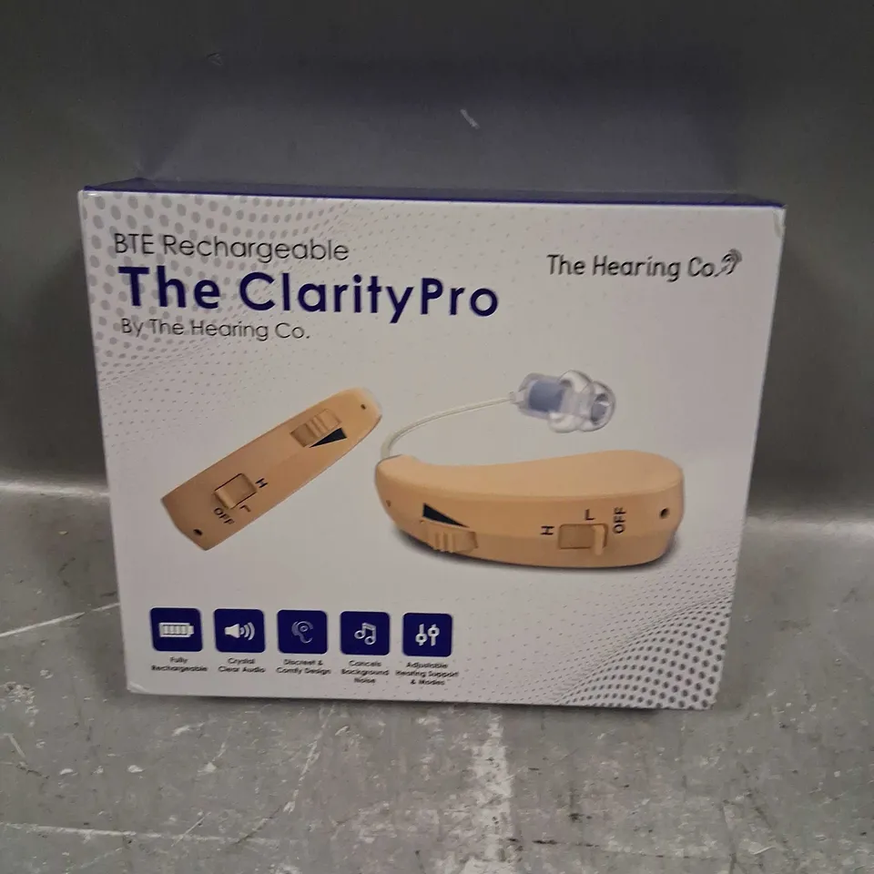 BOXED BTE RECHARGEABLE THE CLARITY PRO 