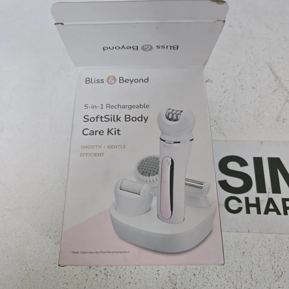 BLISS & BEYOND SOFTSILK BODY CARE KIT – 5-IN-1 RECHARGEABLE