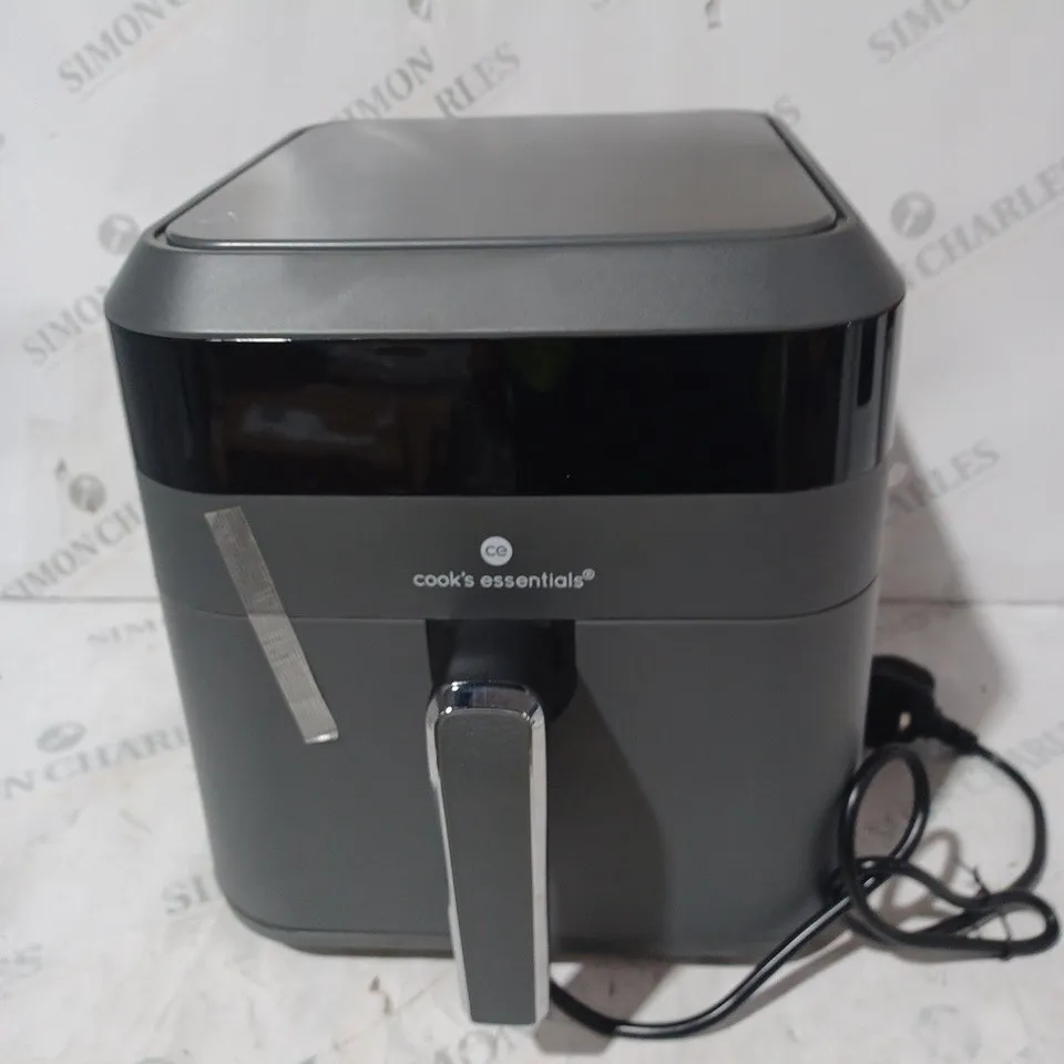 BOXED COOK'S ESSENTIALS 5.8L AIR FRYER IN SLATE GREY