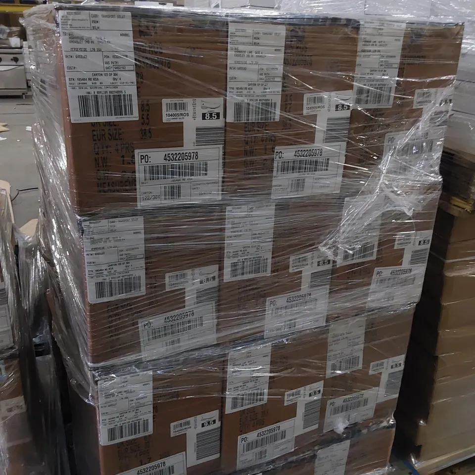 PALLET OF 43 CASES EACH CONTAINING 4 PAIRS OF BOXED SKECHERS SIZE 8.5 ROSE ARYA BALLET PUMP WITH AIR-COOLED MEMORY FOAM