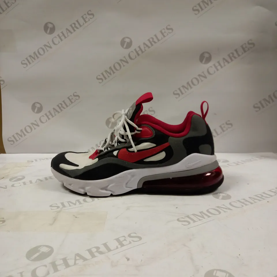 IN THE STYLE OF NIKE AIR70 REACT TRAINERS RED/BLACK/GREY/WHITE, SIZE 4.5