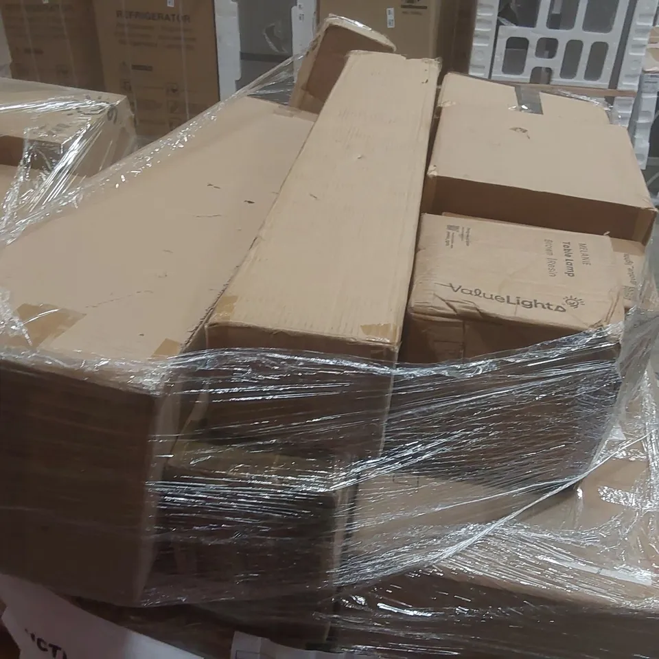 PALLET CONTAINING A VERY LARGE QUANTITY OF ASSORTED DESIGNER LIGHTING PRODUCTS