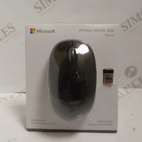 MICROSOFT WIRELESS MOBILE 1850 MOUSE - BLACK