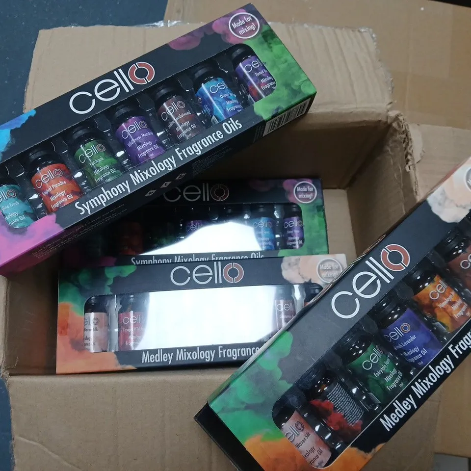 LOT OF 6 CELLO SYMPHONY MIXOLOGY FRAGRANCE OILS 6-PIECE SETS