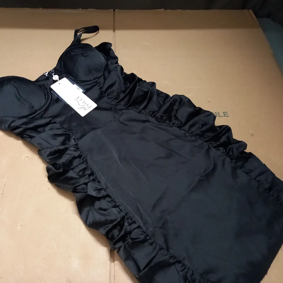 OH POLLY BLACK BRALETTE DRESS - 12