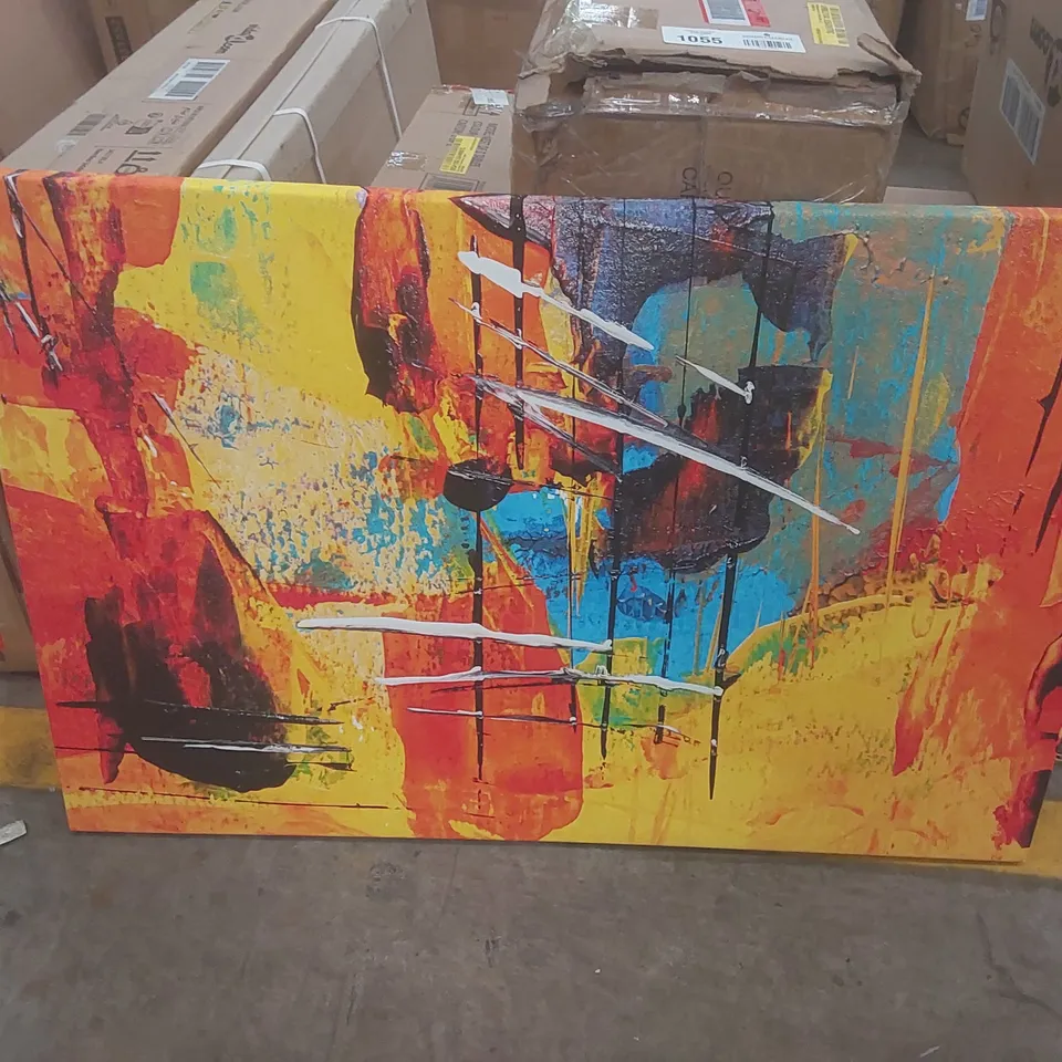 BOXED ABSTRACT VOL.474 BY S.JOHNSVOL WRAPPED CANVAS