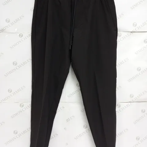 HUGO BOSS FLEX TROUSERS IN BLACK - LARGE