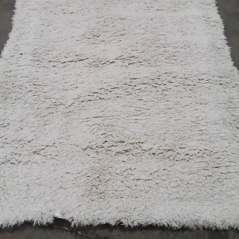 ALVERY MACHINE WOVEN RECTANGULAR IVORY AREA RUG 120X170CM